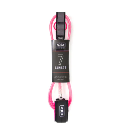 Ocean + Earth Sunset Moulded Leash 7ft