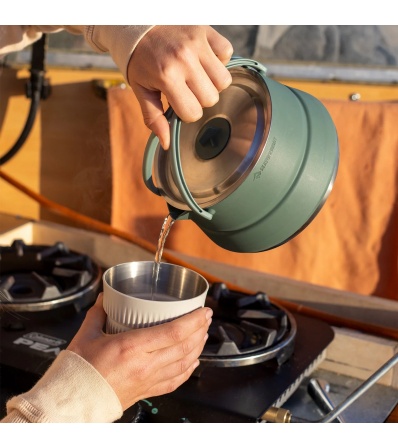 Комплект за готвене Sea To Summit Detour Stainless Steel Collapsible Kettle Cook Set 1.6l - 3 piece