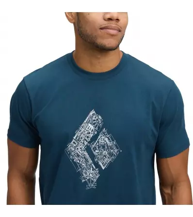 Тениска Black Diamond Engineered Diamond SS Tee M's